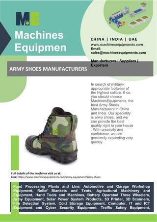 Army Shoes Manufacturers 