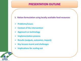 LIVES poultry value chain development interventions: Approaches and scalable interventions