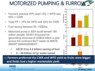 Feeding hungry and thirsty soils increases yield and protects the environment: Some results of WFD experiments in LIVES
