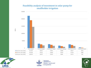Solar powered water pumping can boost smallholder income: A business model based on action research from LIVES and Africa RISING sites