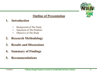 Smallholder farmers’ legume technology adoption preferences and contributions to farmers’ performance: Evidences from N2Africa project