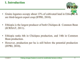 Smallholder farmers’ legume technology adoption preferences and contributions to farmers’ performance: Evidences from N2Africa project