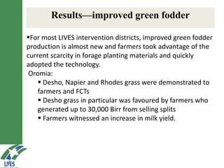 LIVES feed value chain development: Approaches and scalable interventions 