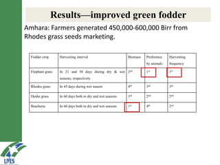 LIVES feed value chain development: Approaches and scalable interventions 
