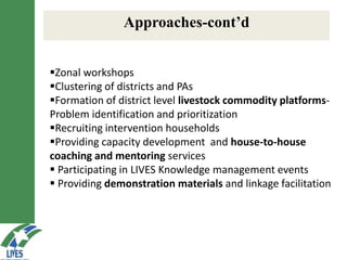 LIVES feed value chain development: Approaches and scalable interventions 