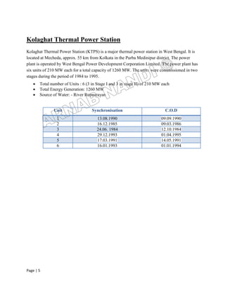 Coal Fired Thermal Power Plants | PDF