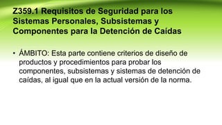 Arnes y protecion contra caidas ansi z359 | PPT
