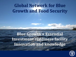 Blue bio economy unlocking the potential of seas and oceans | PPTX