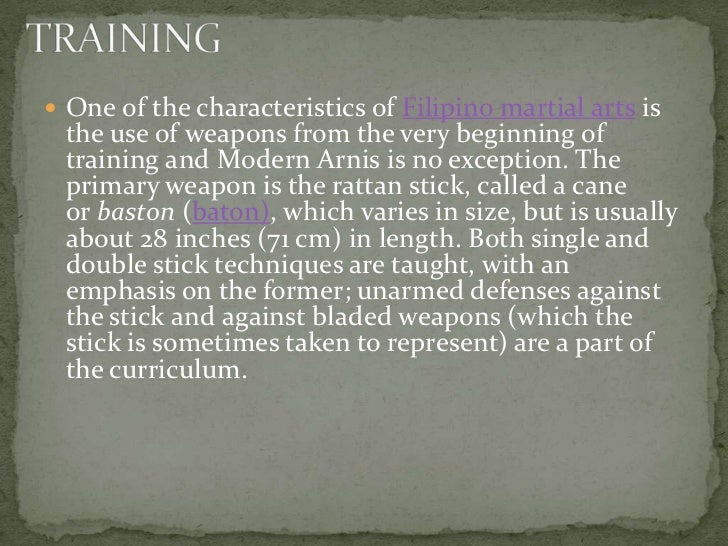 Single baton arnis