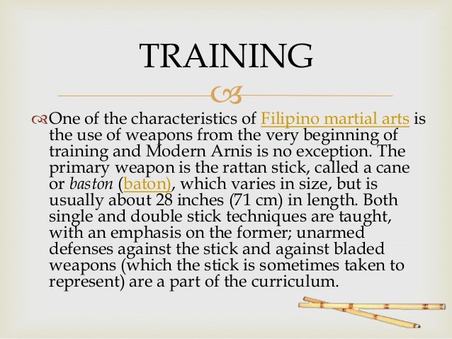 Single baton arnis