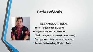 Image Remy Presas Arnis | PPTX