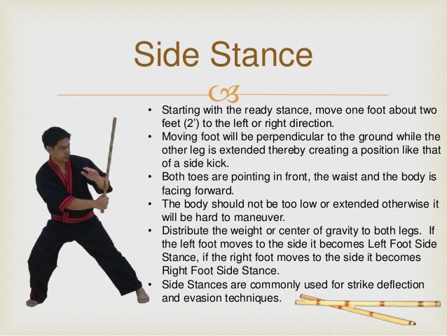 Image result for attention stance in arnis