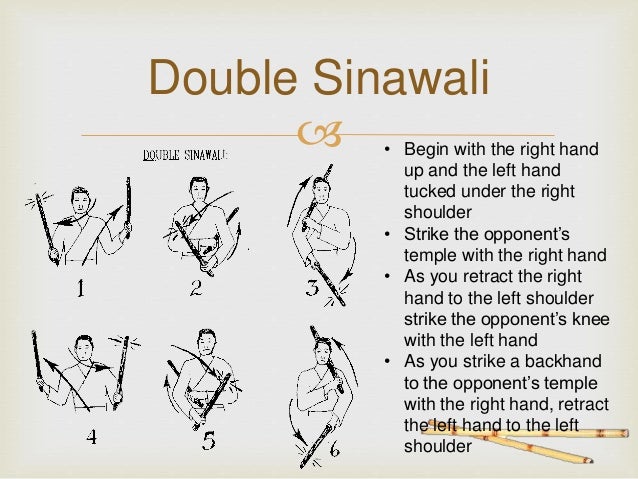 arnis single sinawali steps