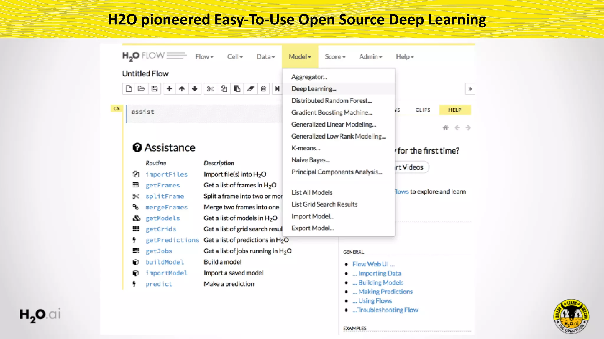 H2O	pioneered	Easy-To-Use	Open	Source	Deep	Learning
 