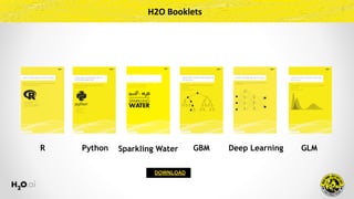 H2O	Booklets
DOWNLOAD
R Python Deep Learning GLMGBMSparkling Water
 