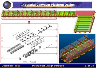 December 2010 of 34
Industrial Conveyor Platform Design
5Mechanical Design Portfolio
 