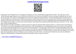 Arnold Shwarzenegger Accomplishments | PPT
