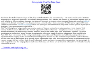 Arnold Shwarzenegger Accomplishments | PPT