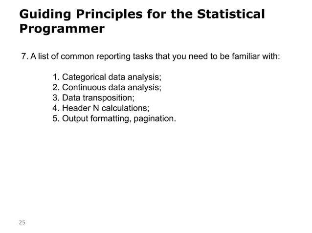 A Roadmap for SAS Programmers to Clinical Statistical Programming | PPT
