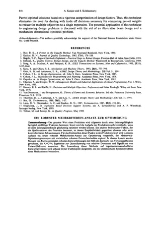 A robust multi criteria optimization approach | PDF