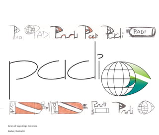 Series of logo design iterations

Marker, Illustrator
 