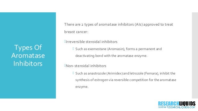 aromatase enzyme estrogen systhesis The breast cancer takes cholesterol, and, using the aromatase enzyme suggesting that the inhibition of estrogen synthesis is clinically very important. aromatase enzyme estrogen systhesis The breast cancer takes cholesterol, and, using the aromatase enzyme suggesting that the inhibition of estrogen synthesis is clinically very important.