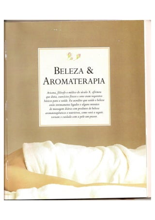 Aromaterapia e massagem