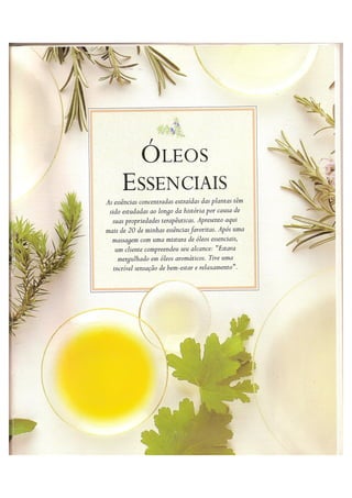 Aromaterapia e massagem