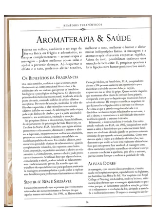 Aromaterapia e massagem