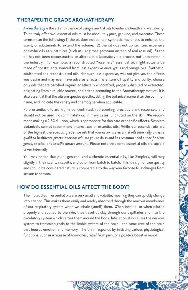 Aromatherapy guide PDF