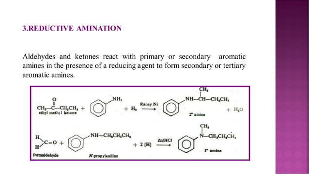 Methods of preparation of Aromatic amines | PDF