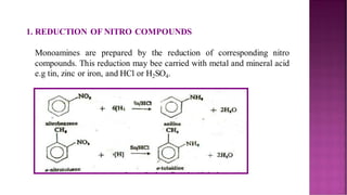 Methods of preparation of Aromatic amines | PDF