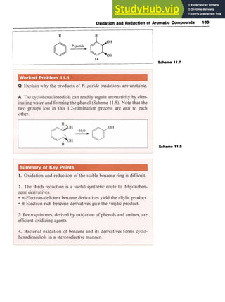 Oxidation and Reduction of Aromatic Compounds zy
133 z
R R zyxwvu
6 zy
- z
P.putida eH
' OH
14
Scheme 11.7
Scheme 11.8
 