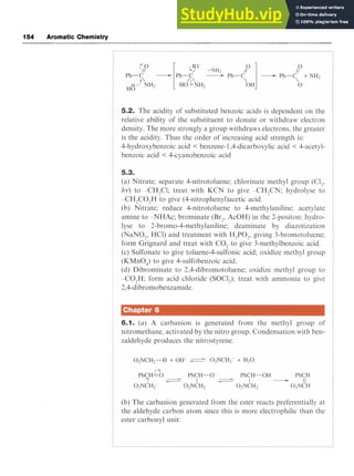 154 zyxwvutsrq
Aromatic Chemistry
 