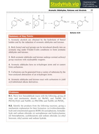 Aromatic Aldehydes, Ketones and Alcohols zy
77
Scheme 6.24
 