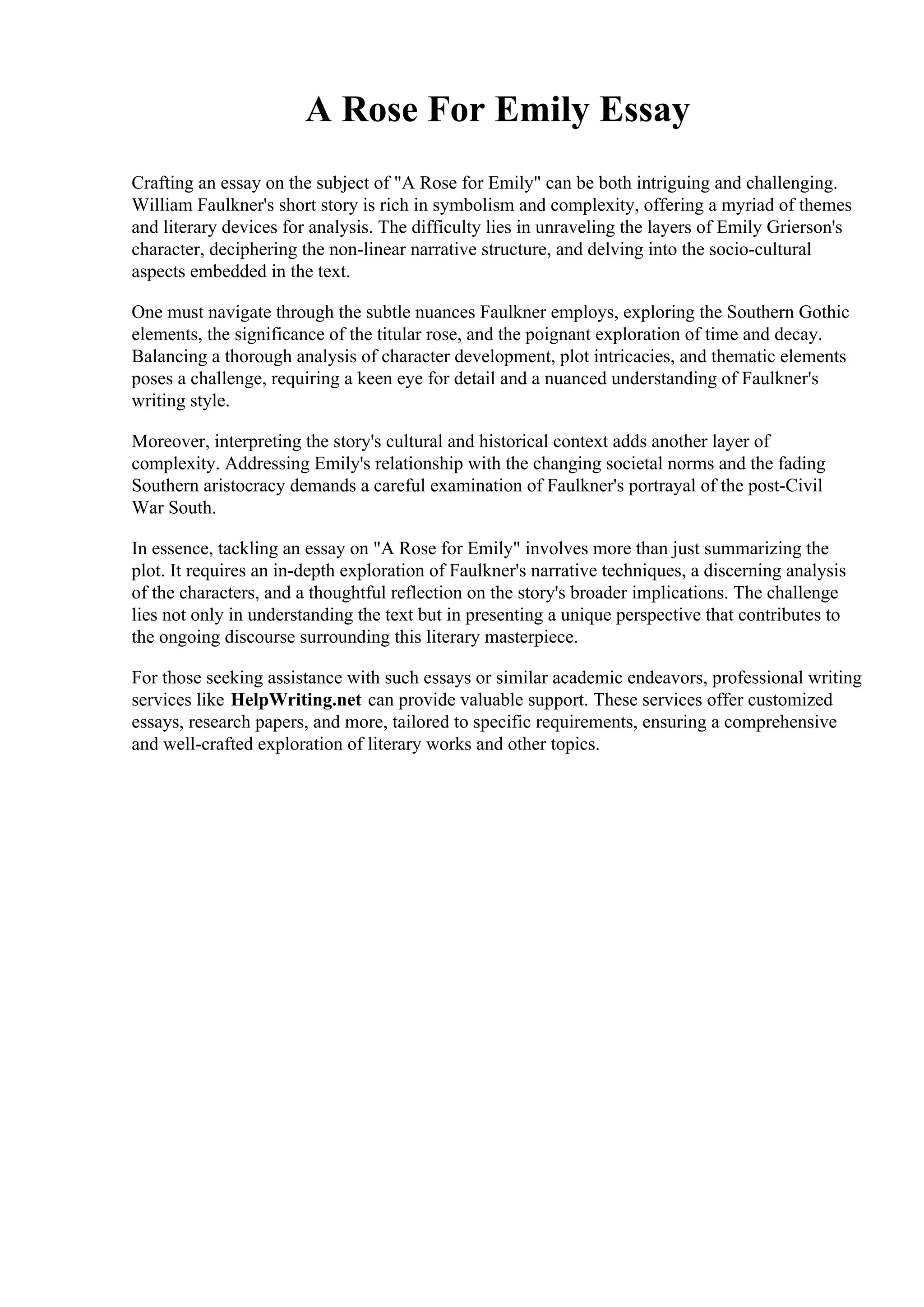 A Rose For Emily Essay.pdf