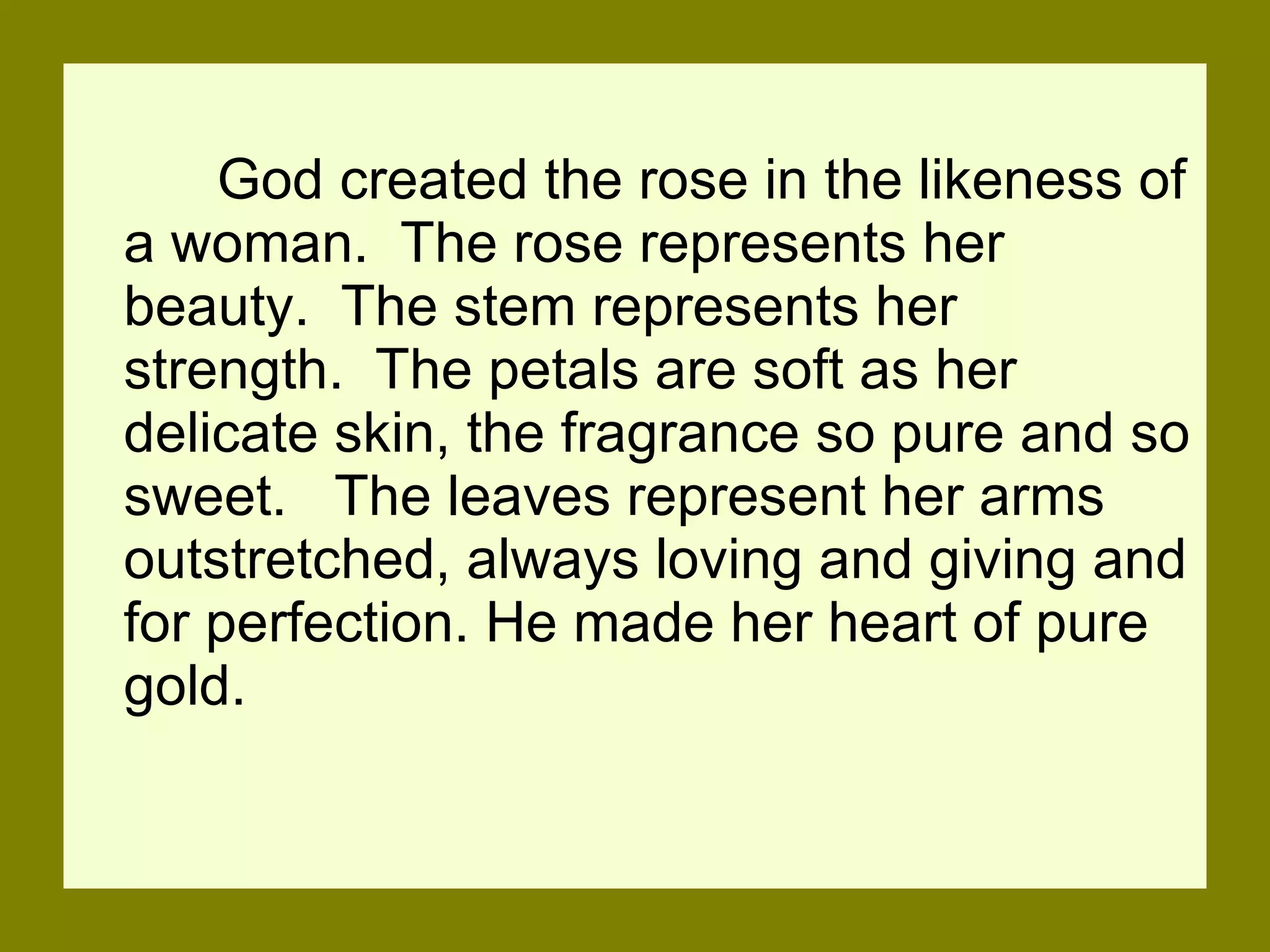 A Rose That God Created | PPT