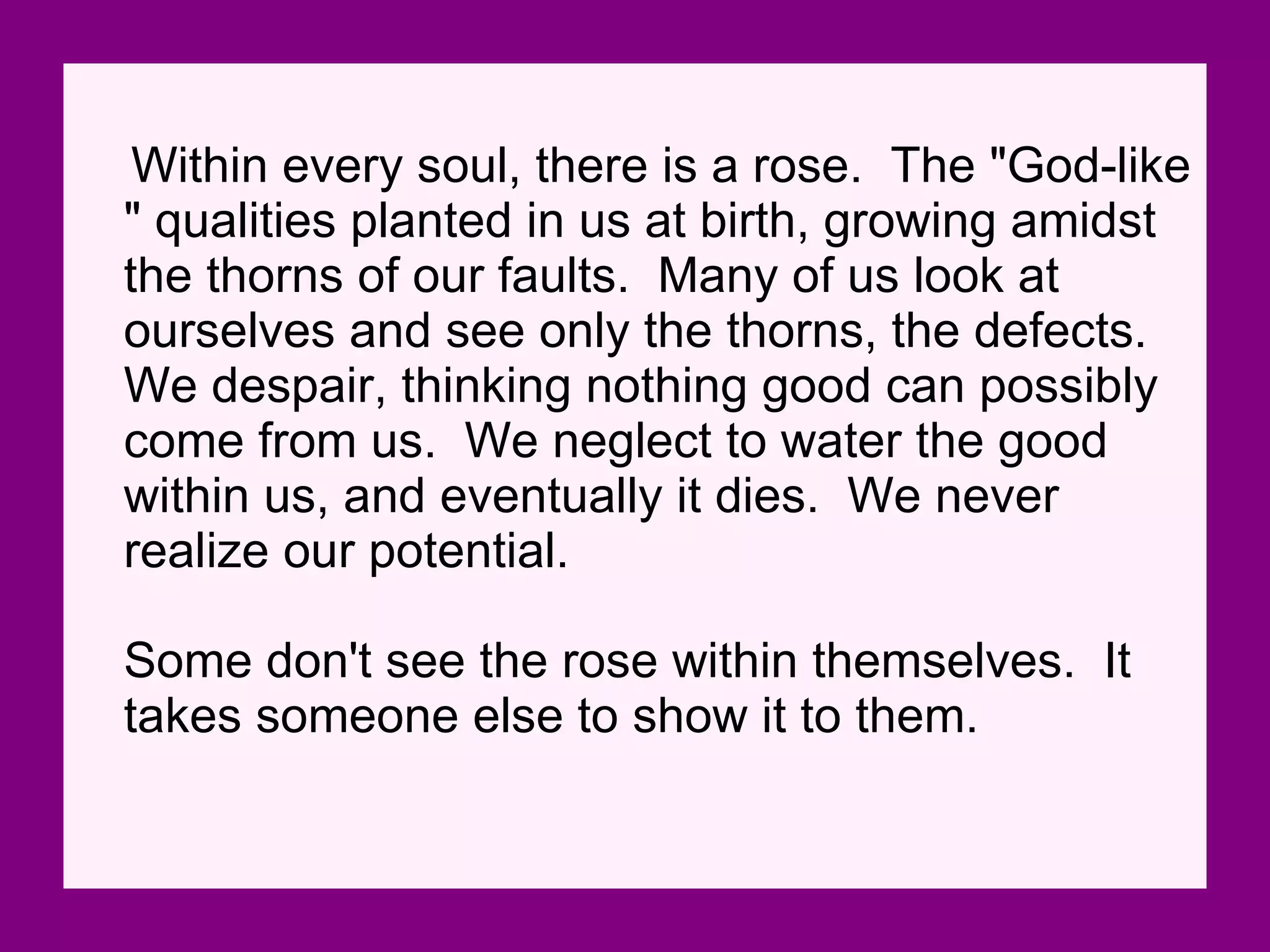 A Rose That God Created | PPT