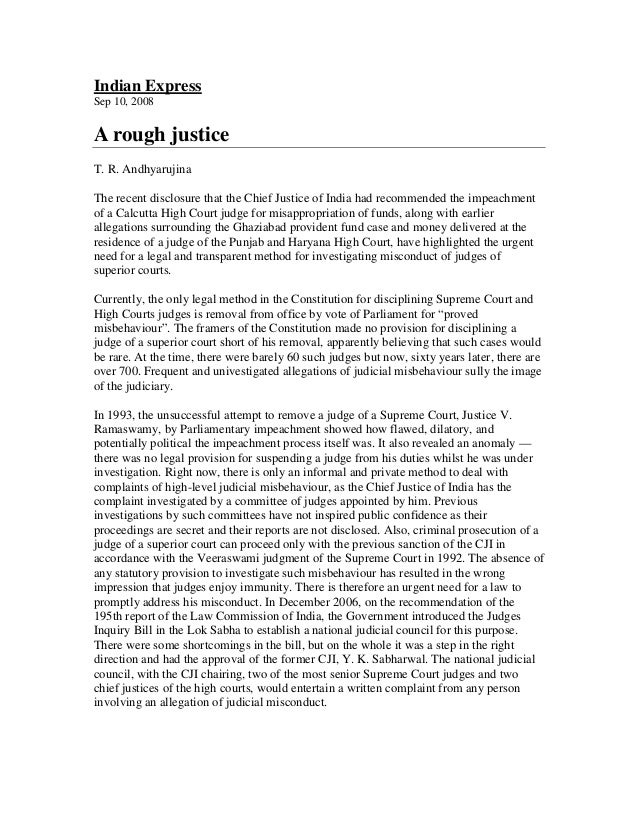 A rough justice_ie