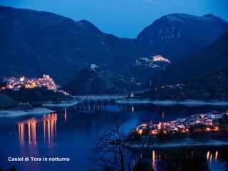 Castel di Tora in notturno 