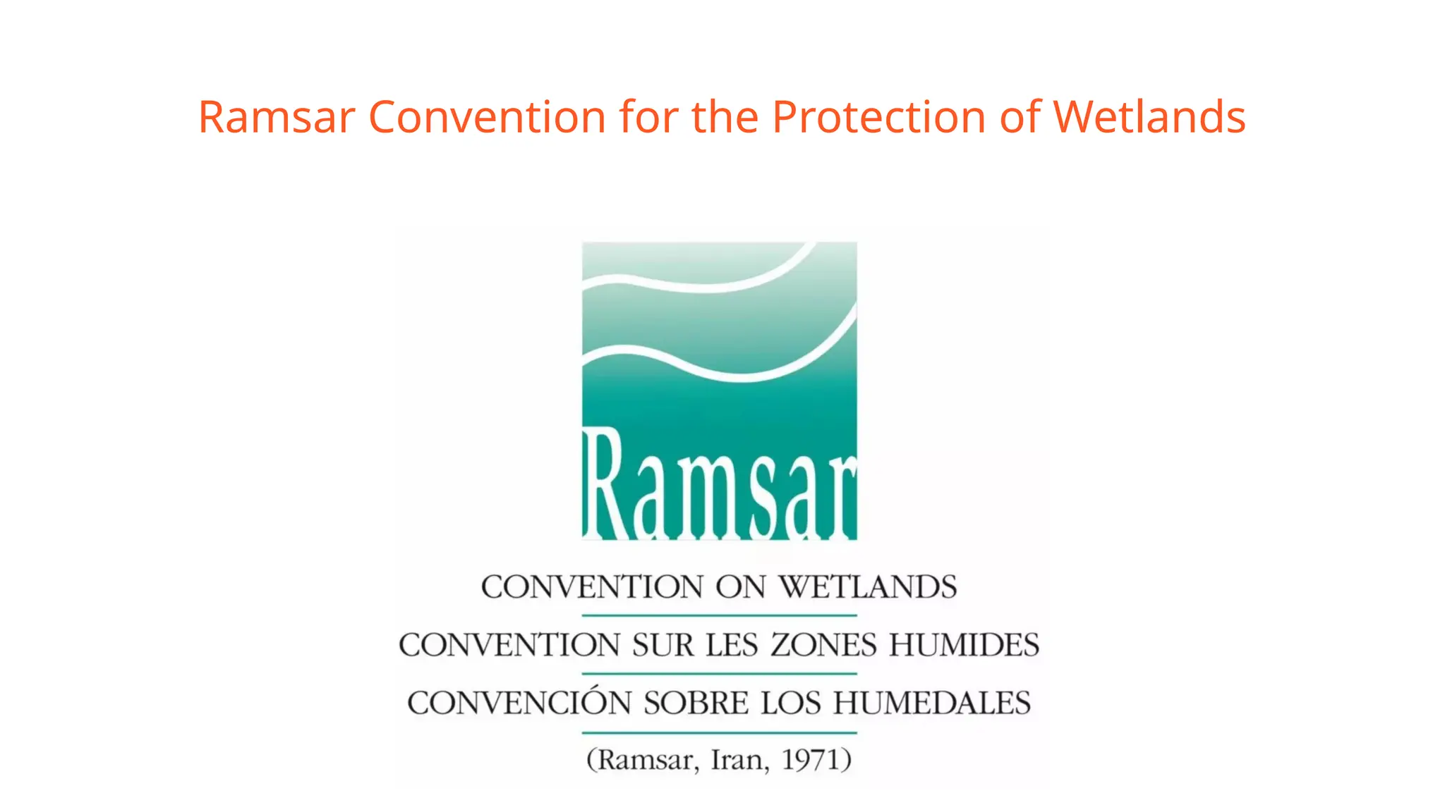 Ramsar Convention for the Protection of Wetlands
 