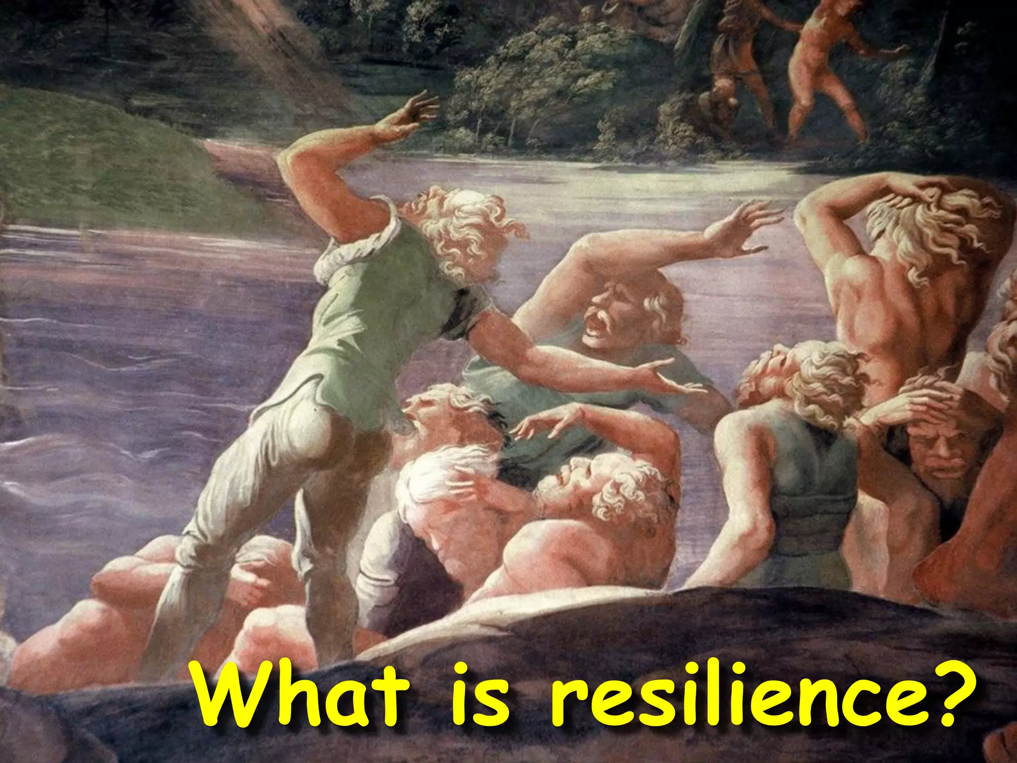 What is resilience?
 