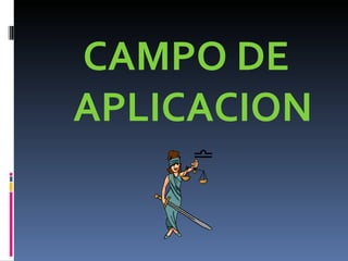 CAMPO DE APLICACION 