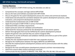 ARP-4754A Training - Civil Aircraft and Systems : Tonex | PPTX