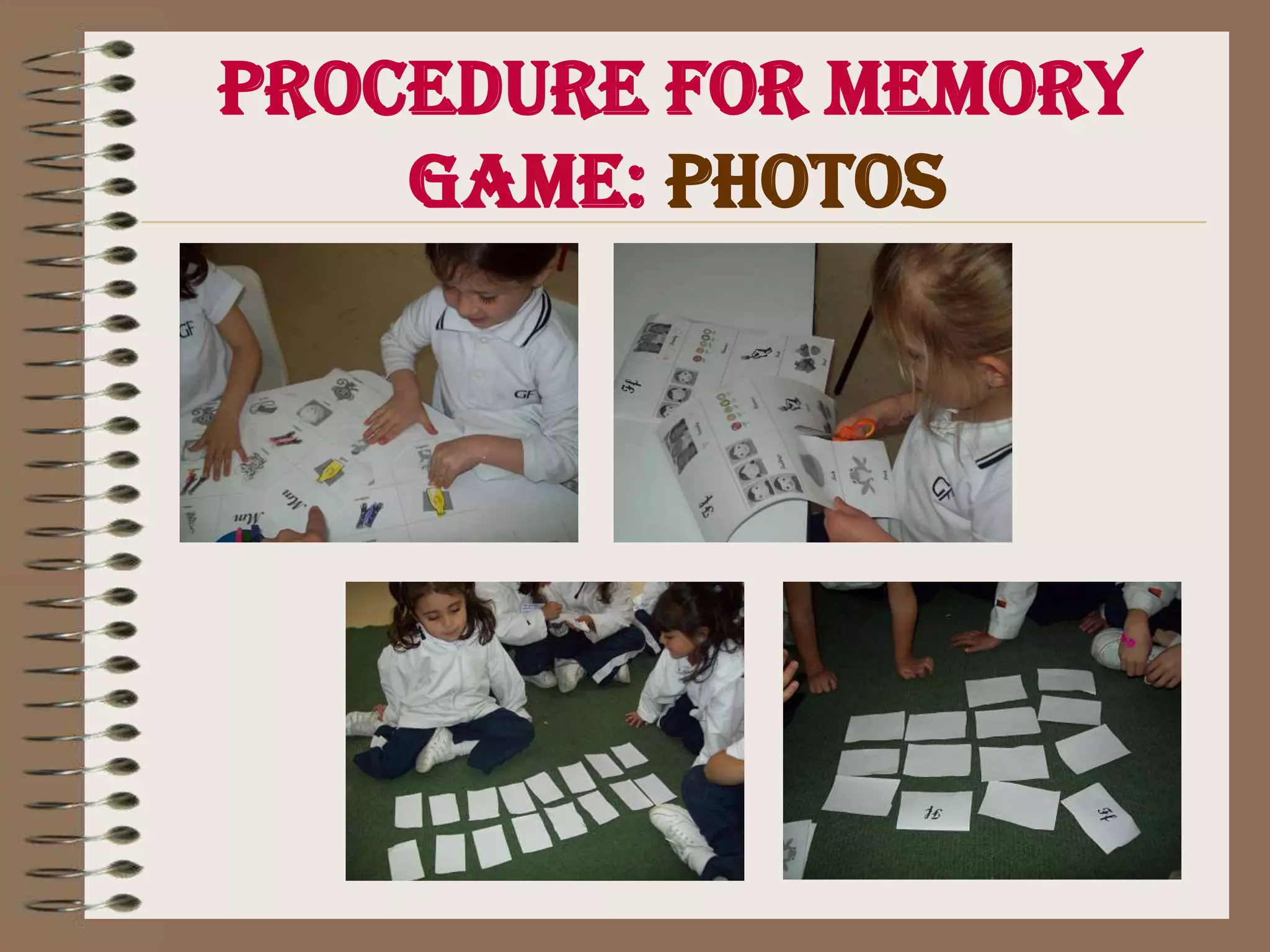 Implementation Program RESOURCES·        Specially designed worksheets.-           Vocabulary cards.-           Collaborative story-telling time illustrations - assessment -           Flashcards (Vocabulary box).-           Autonomy daily achievement format.·-       Especially designed self-access online tasks.·        Videobeam.·        Computer.·        Data collection instruments: Proformas, logs, note-taking, video         recordings (camera), photos, documents. GRADING CRITERIAQualitative: Students’ motivation, attitudes and performance towards the process of vocabulary acquisition and autonomy development.Quantitative: Assessment on vocabulary acquired and usage of it in context.