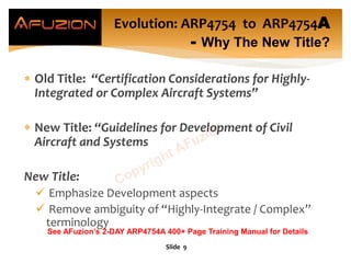 ARP4754A Gaps and Closing ARP4754A Gaps from AFuzion ARP4754A 3-Day ...