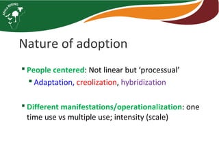 Operationalizing ‘adoption’ in Africa RISING Program