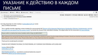 24
УКАЗАНИЕ К ДЕЙСТВИЮ В КАЖДОМ
ПИСЬМЕ
 