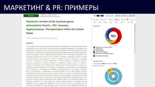 МАРКЕТИНГ & PR: ПРИМЕРЫ
 