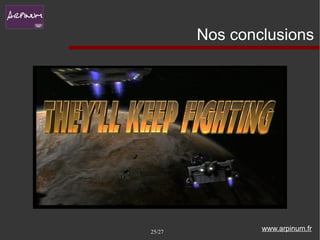 Nos conclusions




25/27           www.arpinum.fr
 
